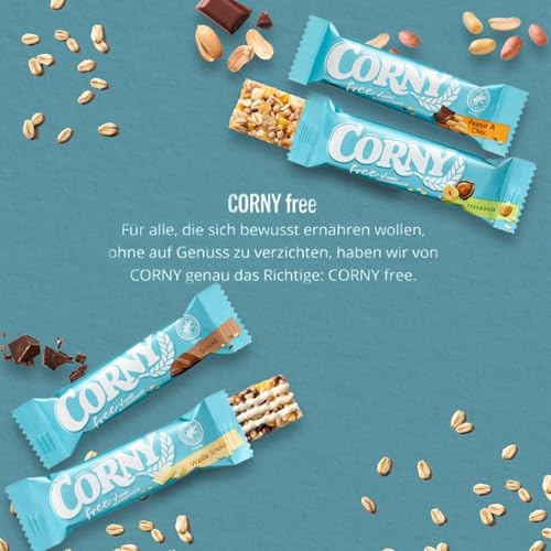 Müsliriegel Corny free Weiße Schoko, ohne Zuckerzusatz, 65 kcal pro Riegel, 60x20g