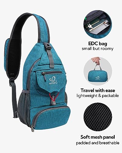 Image of WATERFLY Packable Sling Backpack Lightweight Crossbody Bag Travel Daypack