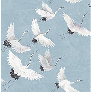 NuWallpaper NU2680 Halcyon Peel & Stick Behang, Blauw