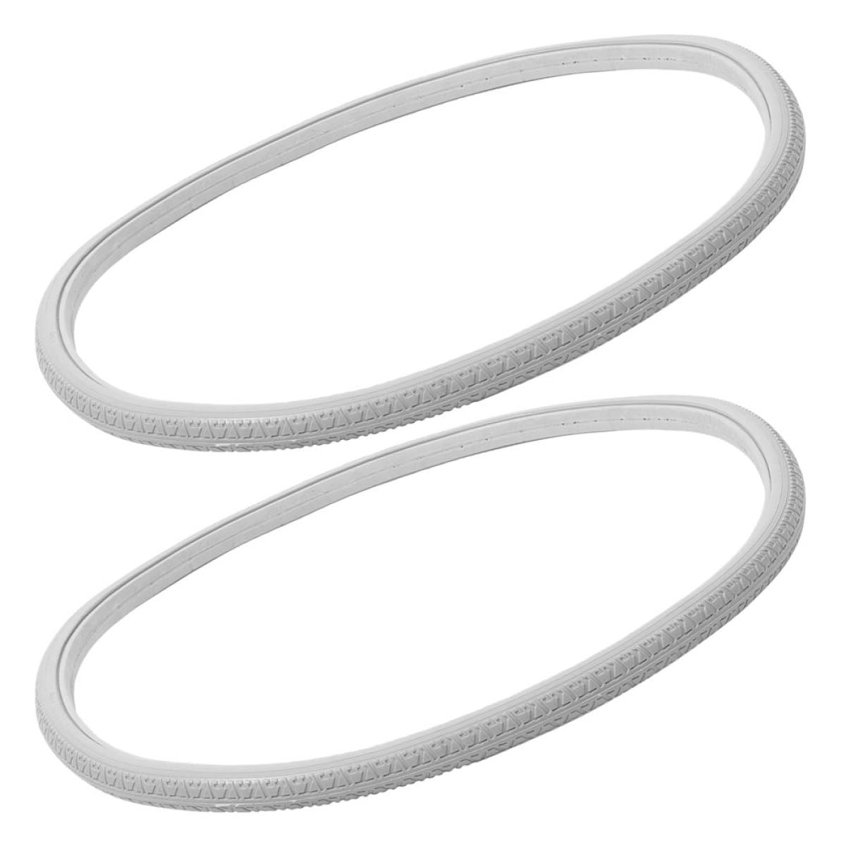 Accesorios Silla de Ruedas Neumático de Poliuretano Macizo Diseño Ligero para Recambios de Ruedas Paquete de 2 Neumáticos Elásticos de 24 Pulgadas para Uso en Interiores
