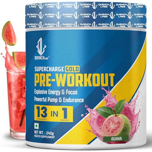 Image of PreWorkout Guava (240gm) + Creatine Unflavoured (100g) + BCAA Mango (240g)