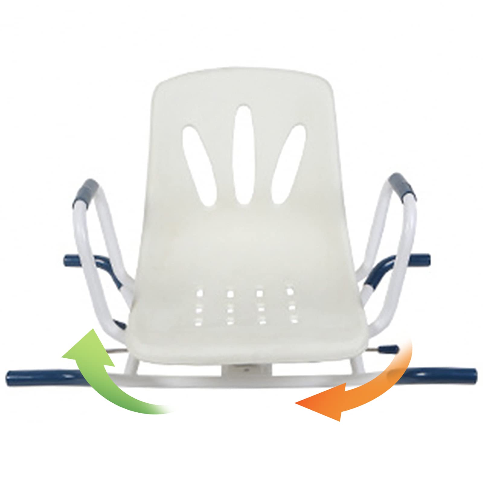 Silla Bañera Giratoria 360, Taburete Ducha de Baño con Reposabrazos y Respaldo para Ancianos y Discapacitados, Asiento de Ducha Ergonómico Antideslizante, Carga Máxima 150 Kg