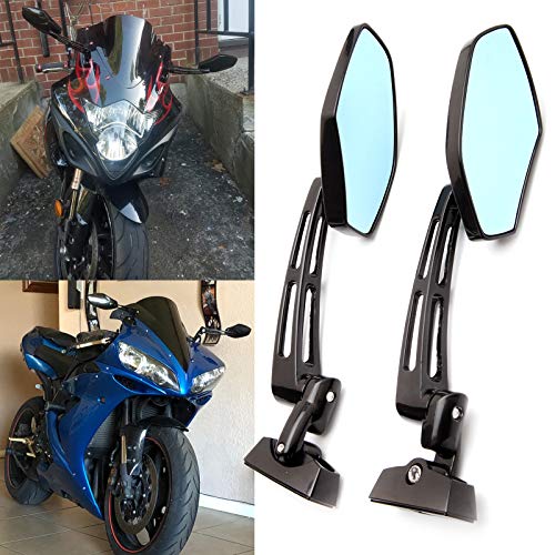 Rétroviseurs moto latéraux pour CBR 600F4 CBR 929RR ZX9R GSXR 750 YZF R1 M6 6mm