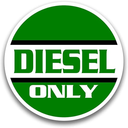 Pegatina de combustible diesel para puerta del tanque del camión de la maquinaria tienda