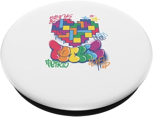 Miniatura 2 de Tetris PopGrip intercambiable con forma de corazón de graffiti