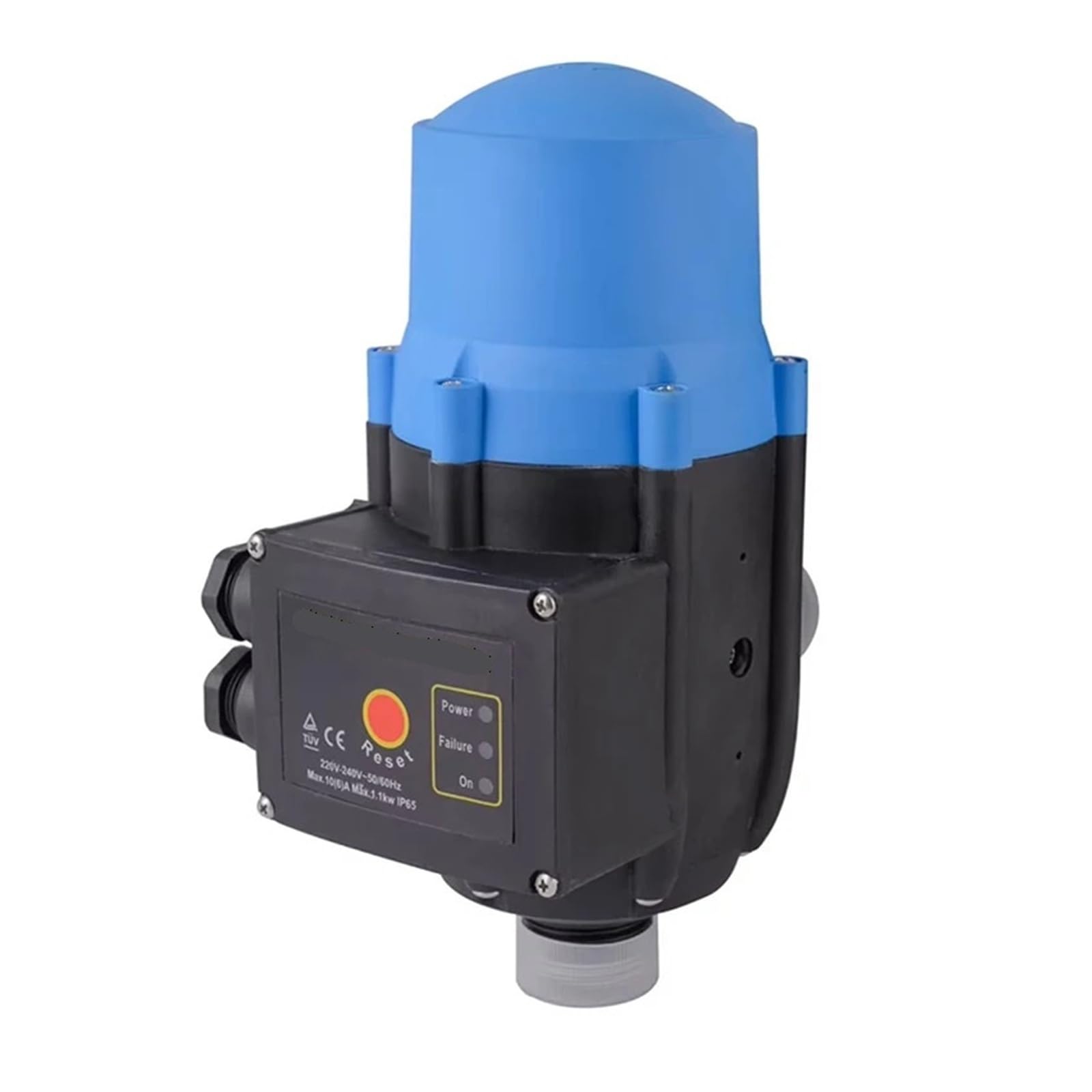 Controller automatico della pompa con manometro Pressione regolabile On-Off Prestazioni stabili for il sistema di pompa dell'acqua(Blue or Red)