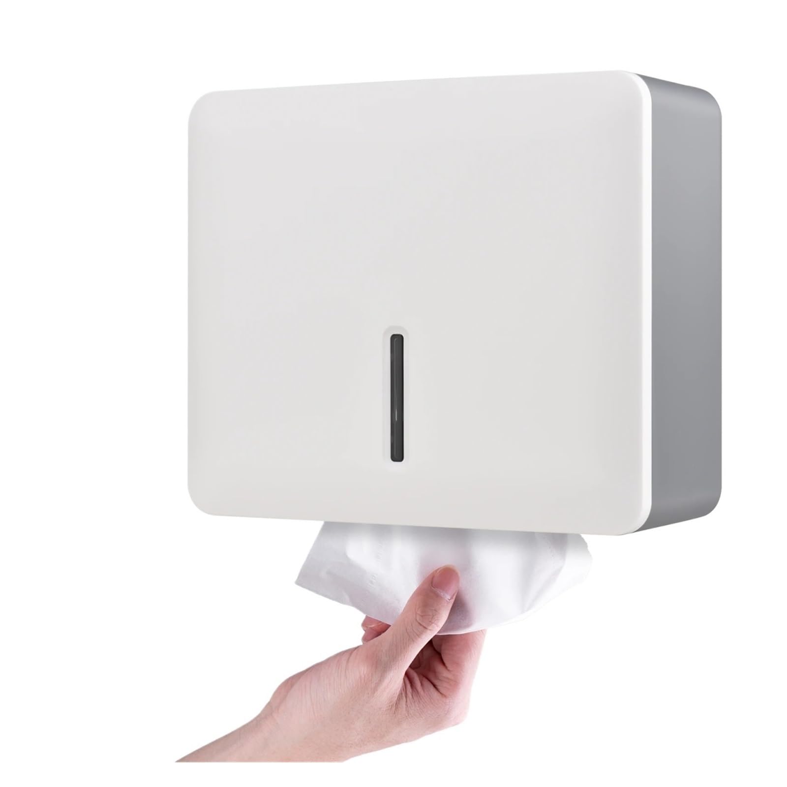 Portafazzoletti da Parete Dispenser di fazzoletti da Bagno Porta Asciugamani di Carta a Parete Dispenser di Asciugamani for Porta Carta igienica da Cucina(White)
