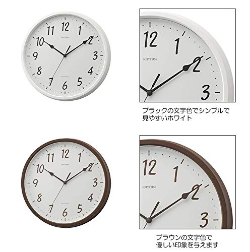 Amazon｜リズム時計工業(Rhythm) 電波時計 掛け時計 スタンダード