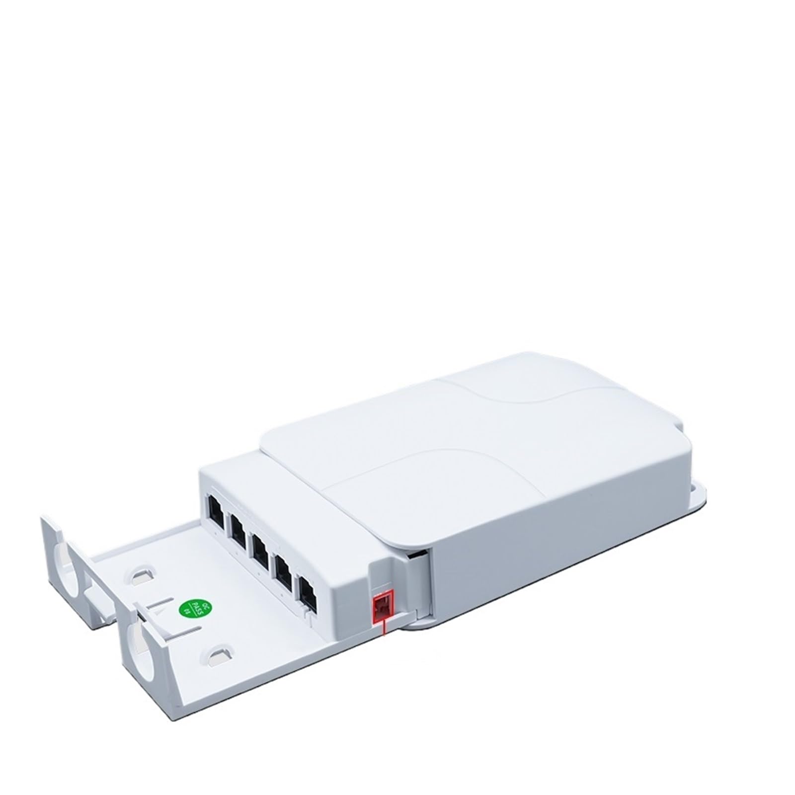OSHZIKJII 5 Port Waterproof P-O//E Extender 4 Port Repeater 100/1000Mbps Network IP55 VLAN 44-57V