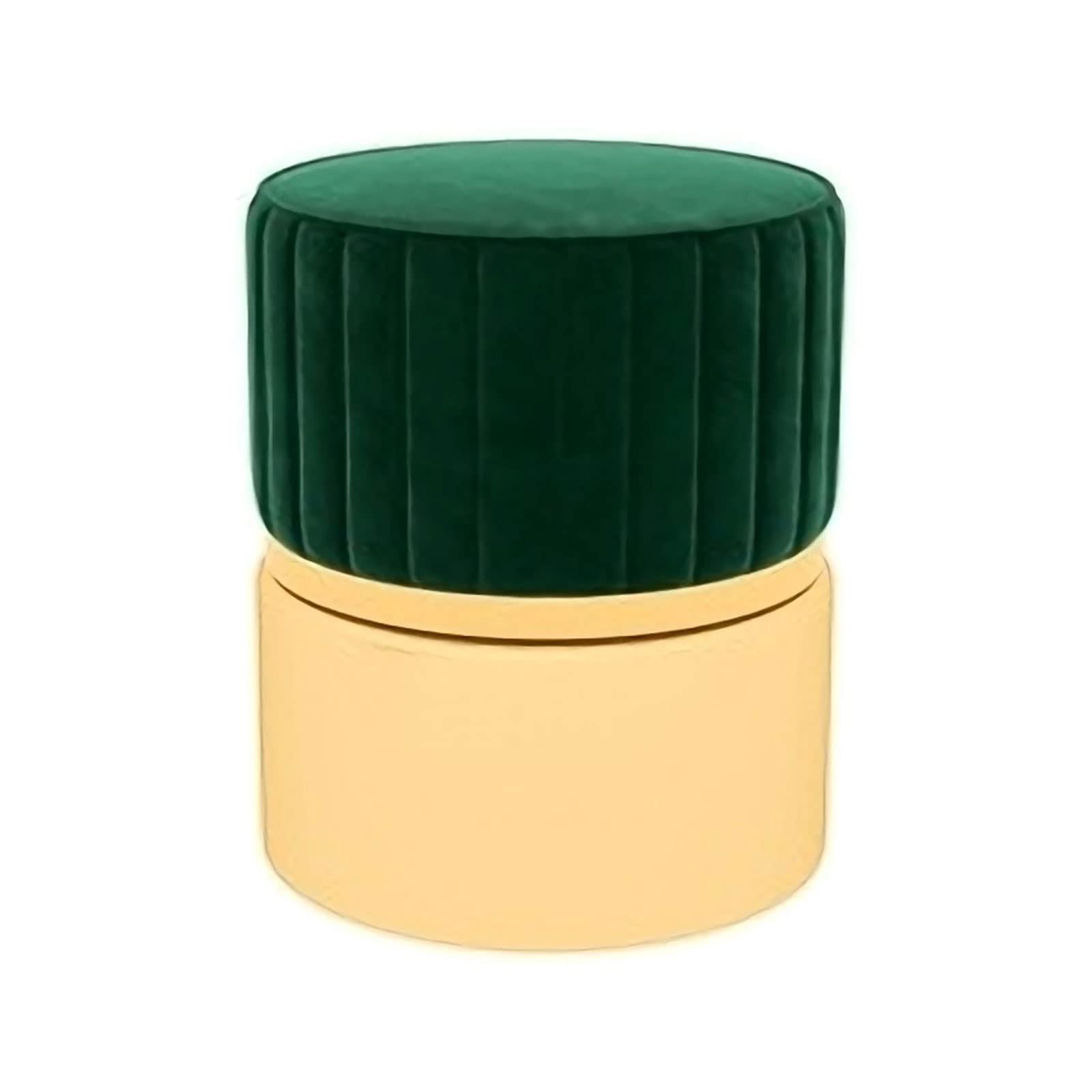Tabouret de maquillage rembourré et rond en métal pour coiffeuse de chambre