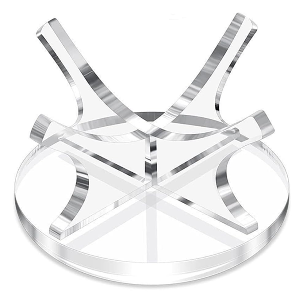 Acrylic Small Ball Stand Holder Clear Baseball Display Stand Memorabilia Autograph Ball Display Holder for Baseball Golf Softball Tennis Ball Spheres