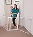 Dreambaby Newport Adapta Baby Gate - Use at Top or Bottom of Stairs - for Straight, Angled or Irregular Shaped Openings (White)
