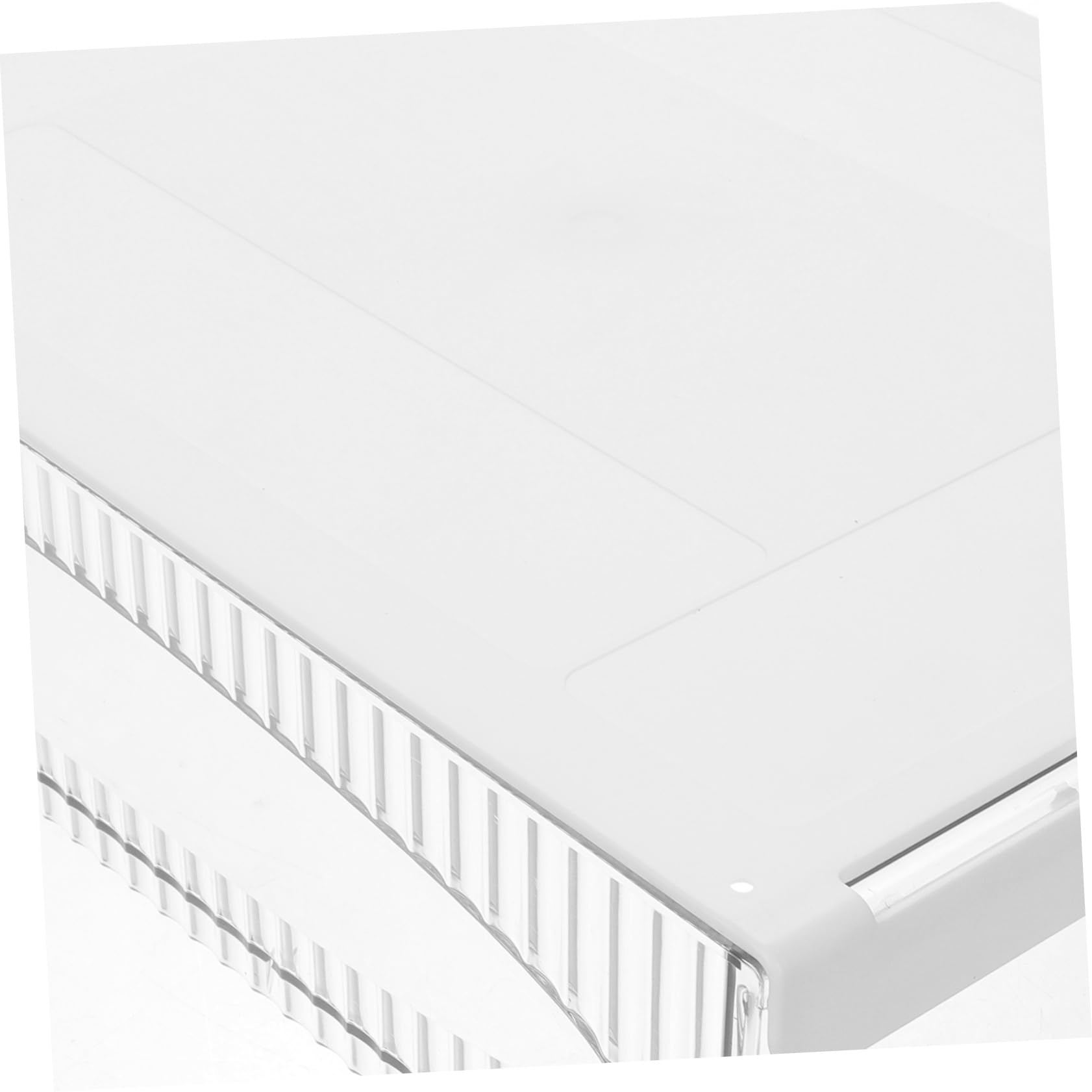Organizer da Scrivania Sotto Tavolo Cassetto Nascosto Bianco | Plastica Resistente All'usura, Grande Capacità per Cosmetici, Adesiva per Mobili senza Foratura