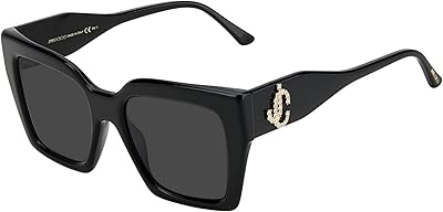 Jimmy Choo ELENI/G/S Black/Grey 53/20/145 women Sunglasses