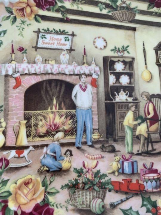 ロイヤルアルバート クリスマス プレート オ一ルドカントリーローズ