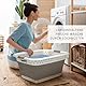 BADIONA 2er Set Wäschekorb faltbar - 36 Liter & Universelle Nutzung I Zusammenklappbarer faltbarer Wäschekorb faltbare Wäschekörbe & Pfandflaschen Aufbewahrung I Laundry Baskets Wäschewanne