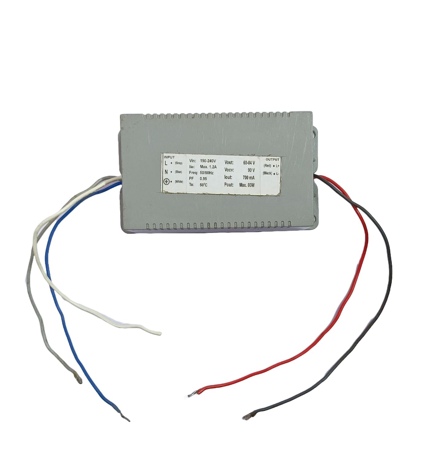 ASPA LED Driver Grey 60W 700mA for Street Light and Flood Light (B0D8FTY938) Amazon Price History, Amazon Price Tracker