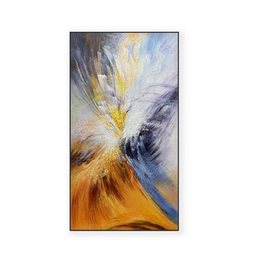 Amazon.co.jp: 純粋な手絵画油絵抽象的な装飾的な絵画ヴィラ垂直