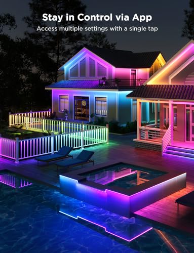 Image of Govee Outdoor RGBICWW LED Strip Lights Pro, 32.8ft Outdoor Lights, IP65
