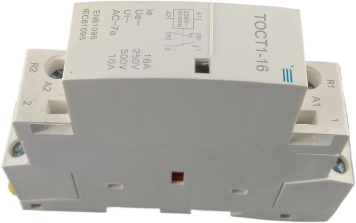 2P 16A 220V/230V 50/60HZ Din Rail Household Ac Contactor 1Pcs(1NO 1NC)