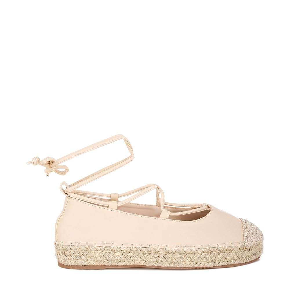 Women's Woven Toe Lace-Up Espadrilles-image-46