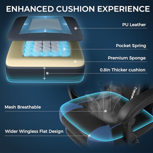 Gaming-Chair-PRO-Ergonomic-Gaming-Chairs-for-Adults-Heavy-People-Massage-Office-Desk-Computer-Chair-with-Footrest-and-Lumbar-Support-Big-Tall-Mesh-Gamer-Chair-with-Cushion-Black-Blue