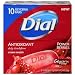 Dial Glycerin Bar Soap, Power Berries, 4 Ounce Bars, 10 Count