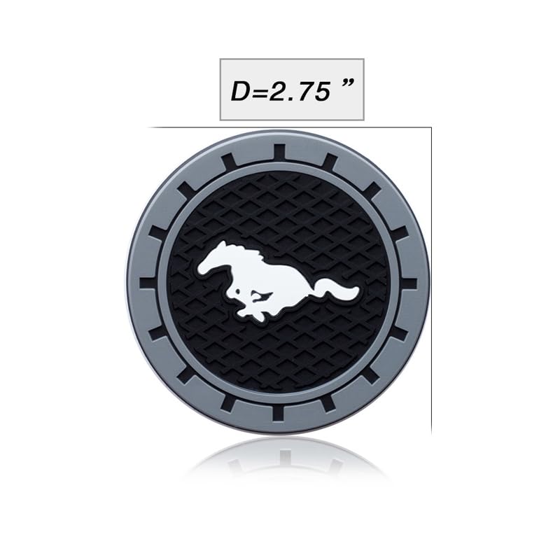 2 Pzs Portavasos de silicona negro para auto 2.75 pulg miniatura 4