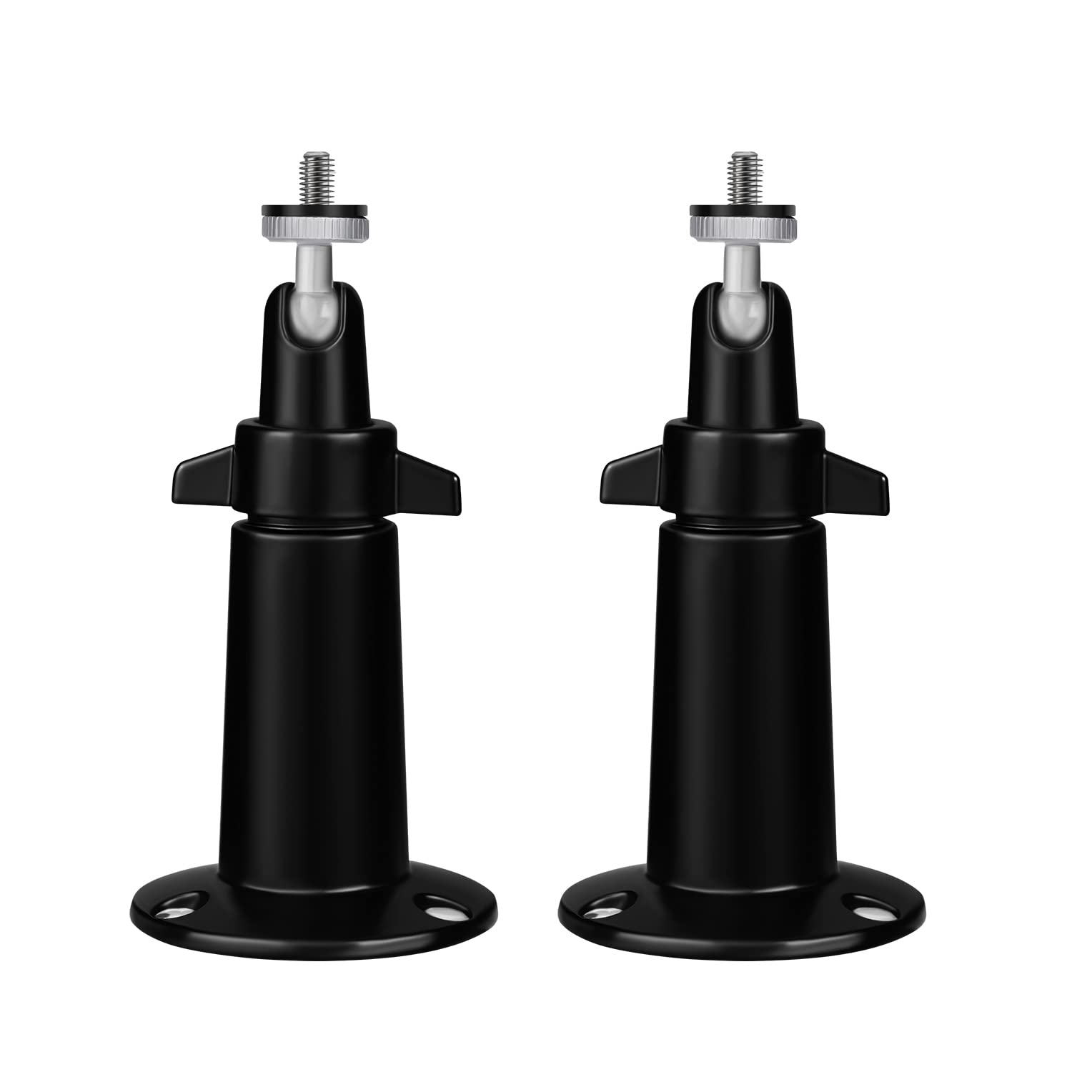 2-Pack Universal 360° Security Camera Mount, Aluminum Swivel Wall Bracket for Arlo Pro/Pro 2/3/4/Ultra, Ring, Wyze, eufy - Weatherproof for Indoor