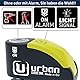 URBAN UR10 Hi-Tech Bremsscheibenschloss mit Alarm 120dB ON/OFF Empfindlichkeit A+, Maximale Sicherheit mit SRA Zulassung, Doppelverriegelung ø10mm, Optionale Halterung, Motorradschloss mit Alarm