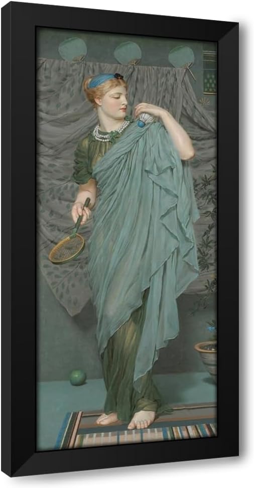 ArtDirect Battledore (1868-1870) Custom Framed Art Print Giclee Print or Canvas Options with Various Sizes and Customization by Albert Joseph Moore