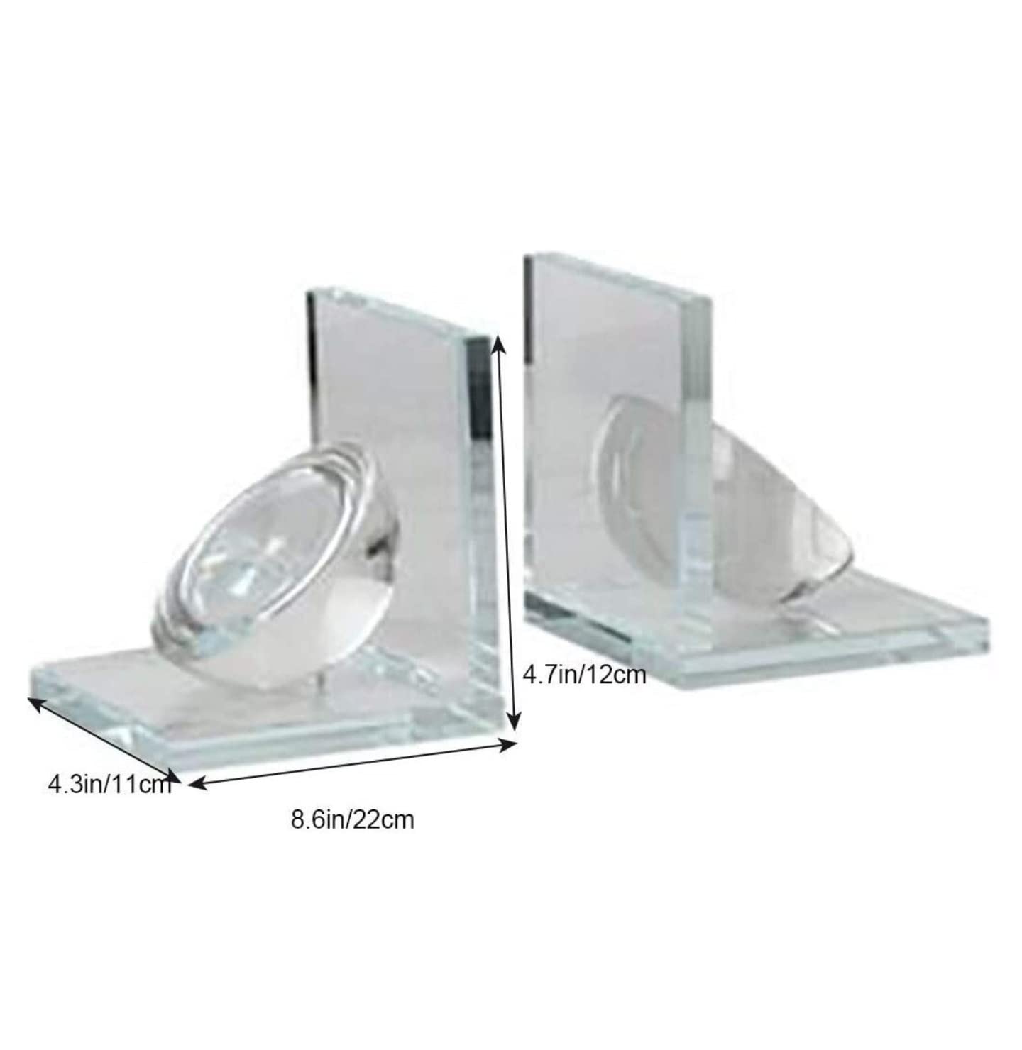 Buchstütze Crystal Snail Bookends Creative Bookend Unterstützt Transparente Buchstützen Für Das Home Office Für Büro Zuhause