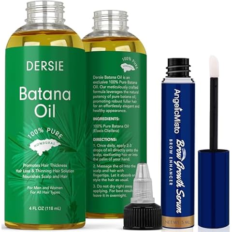 Ultimate Hair Growth Bundle: Rapid Brow Serum & Organic Batana Oil for Thicker Hair and Brows Cover