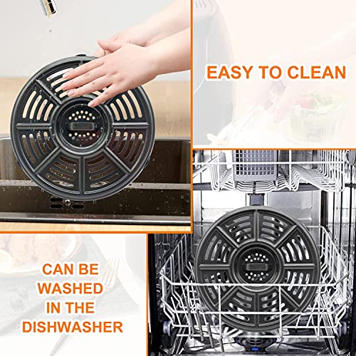 Cyhithai 8.2In Air Fryer Crisper Tray For Ninja Af101 4Qt Af161 Af150 Xl 5.5Qt Air Fryers, Premium Air Fryer Grate Grill Plate Insert Pan Crisping Tray Rack Grid For Ninja Fd302 Foodi Pressure Cooker #TOP2