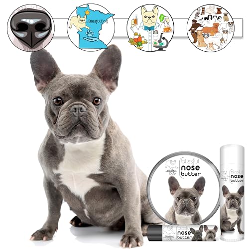 Image of The Blissful Dog Blue French Bulldog Unscented Nose Butter - Dog Nose Butter, 0.15 Ounce