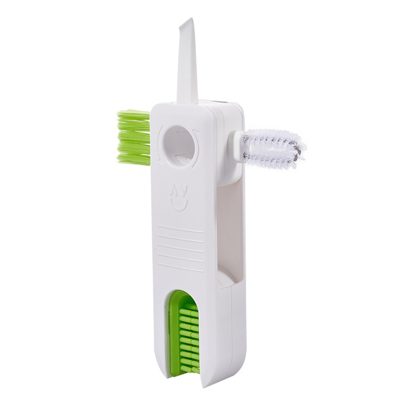 Tsophreniq Compactly 4in 1 Bottle Brush Cup Lid Cleaner for Insulated Cups Sports Caps Straws and Hard to Reach Crevices Multipurpose Bottle Cleaner