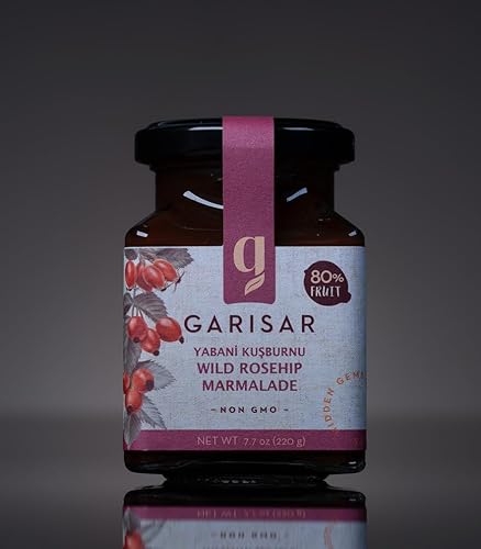 Miniatura 3 de Garisar - Mermelada de rosa mosqueta silvestre - 80% fruta - 7.7 oz y mermelada de rosa mosqueta silvestre sin azúcar - 100% fruta - 7.05 oz - juego