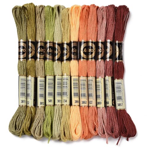 CABODYALS 12 Skeins 105 Yards Embroidery Floss...