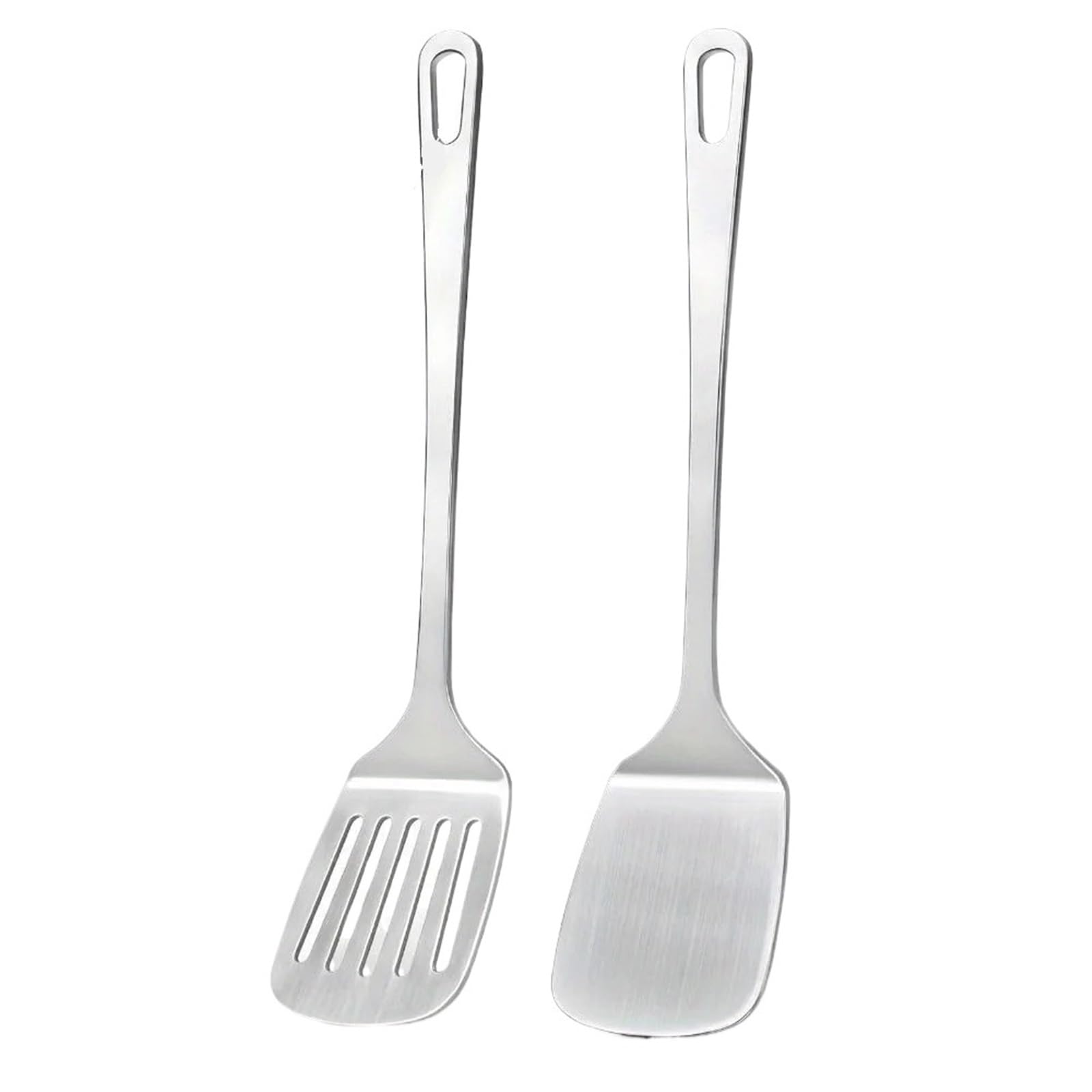 2 juegos (4 piezas (juego de espátula acero inoxidable) Para Utensilios De Cocina Y Barbacoa