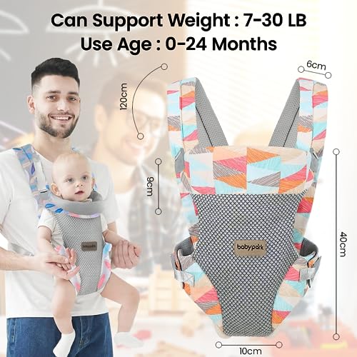 Image of SNOWIE SOFT 4 in 1 Baby Carrier, 0-36 Months, Under 26KG, Breathable