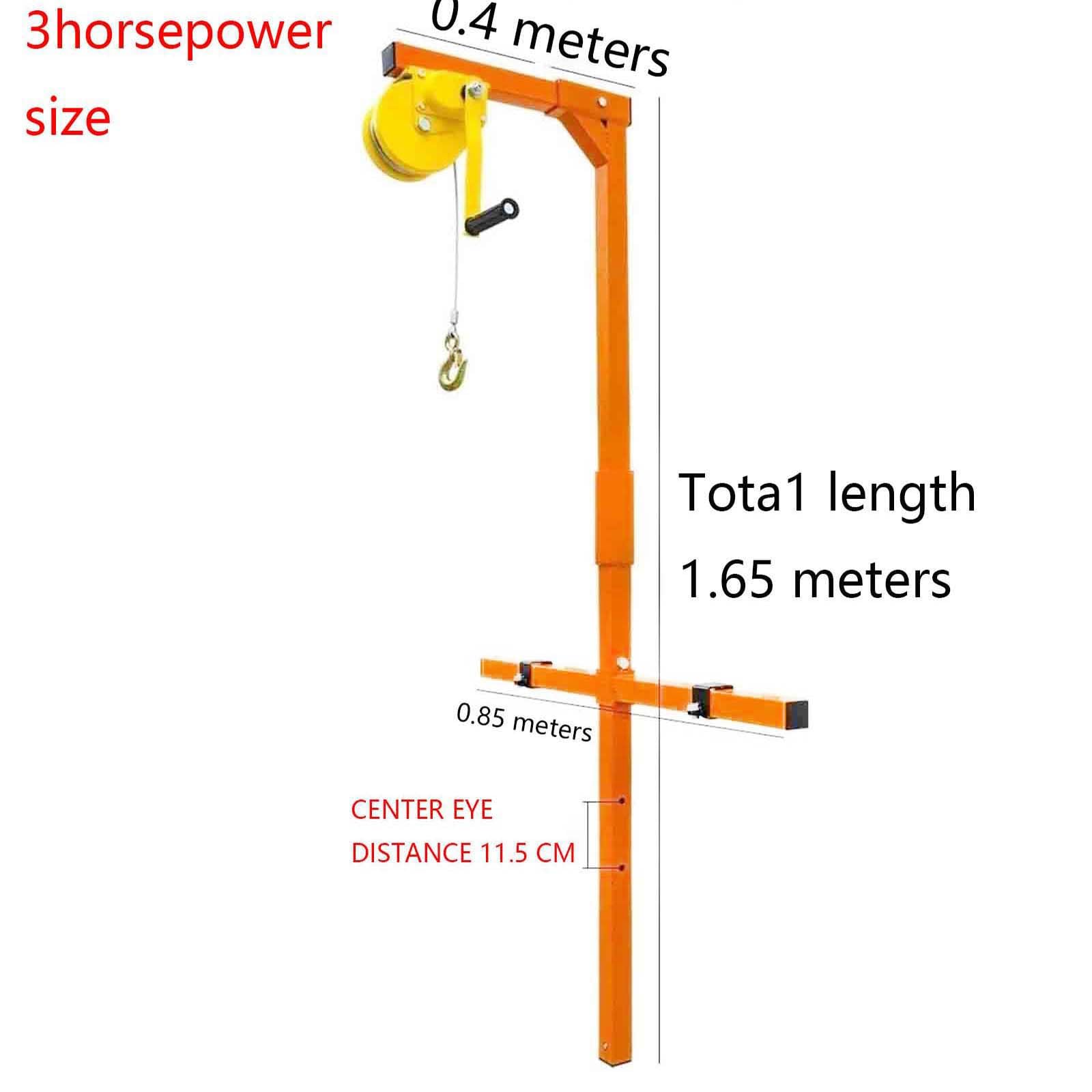 Herramienta de elevación para Aire Acondicionado Exterior, cabrestante Manual y Soporte de grúa Duradero, con 150 kg, instalación de Aire Acondicionado, 150 kg, 15 m