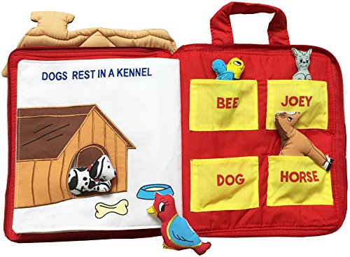 Pockets Of Learning Right At Home Quiet Book, Animal Activity Busy Book For Toddlers And Children #TOP3