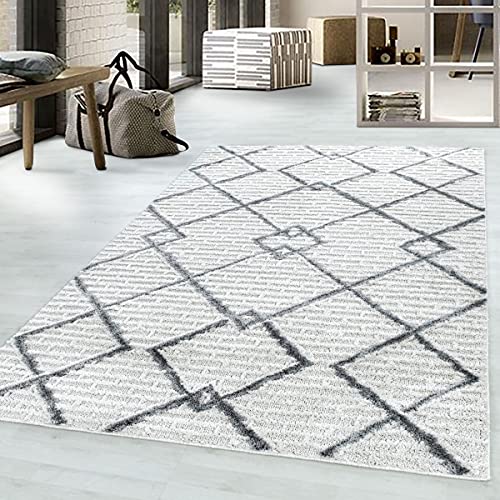 Tapis design moderne Crème PISA 4701 salon séjour 280x370 cm