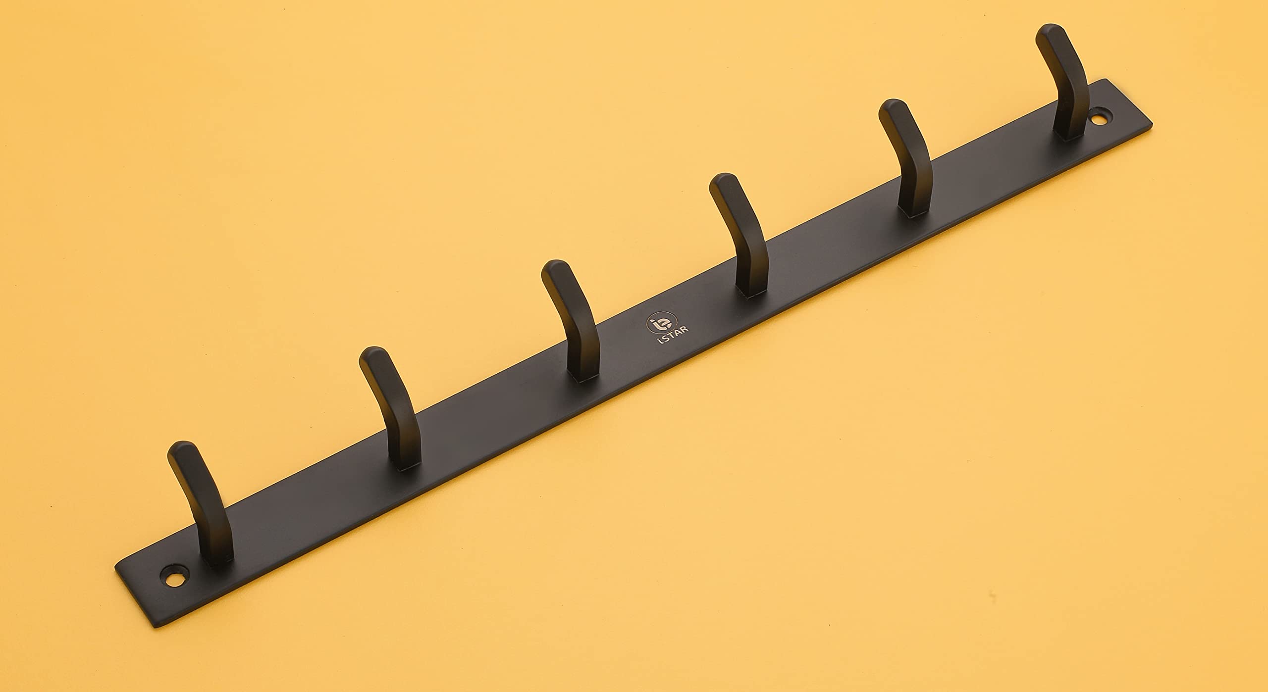 iSTAR 304 Stainless Steel Antique Black 6 Pin for Bathroom Cloth Hooks Hanger Door Wall Robe Hooks Rail for Hanging Keys,Clothes,Towel (Pack of 1, Black) (B0B87HXBMV) Amazon Price History, Amazon Price Tracker