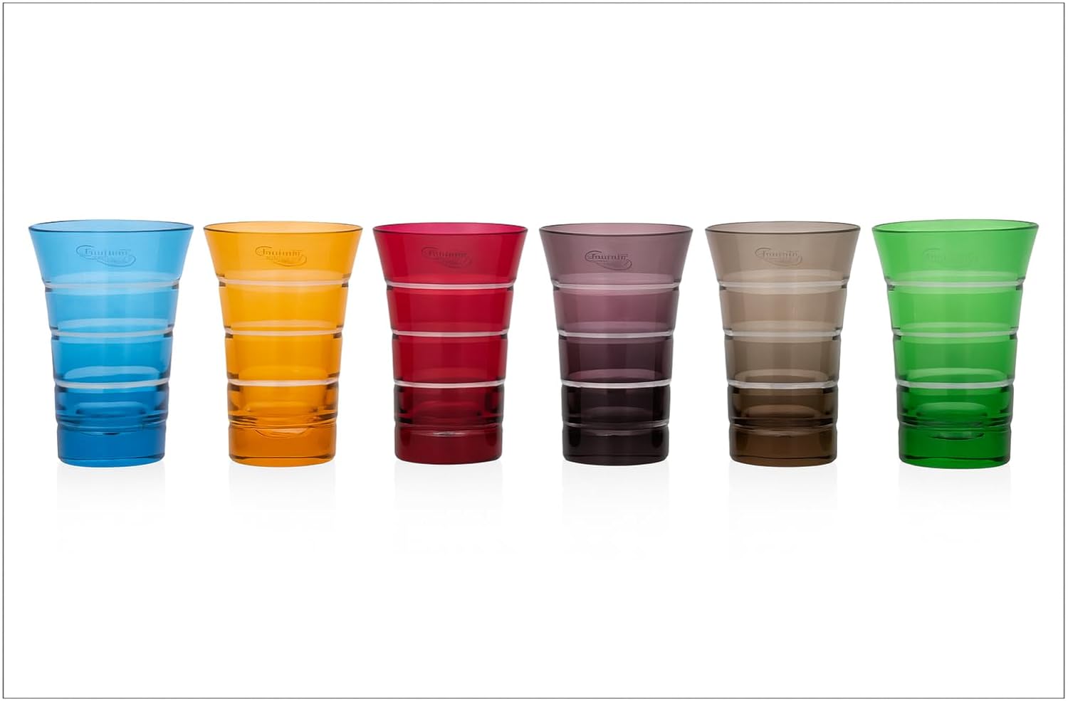 Set de 6 Vasos de Bar Deshoulières Multicolor, 4 oz, Soplados a Boca