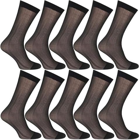 BABAHU Ultrathin Silk Dress Socks for Men Cover