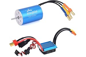 Replacement 2435 4500KV Motor and 25A ESC Compatible with 1/16 and 1/18 RC Cars