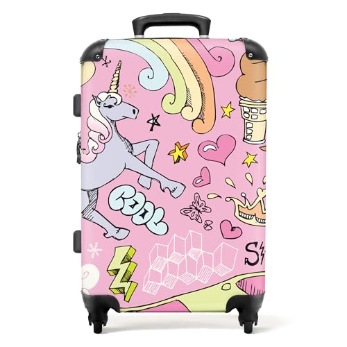 Noboringsuitcases.Com Maleta Infantil, Maleta Niña, Maleta Niños Con Ruedas, Tsa, Maleta Mediana, Maletas De Unicornio, Maletas De Viaje Grandes 23 Kilos 67 Cm - 72 L , Dibujo De Unicornio - Rosa Noboringsuitcases.Com Maleta Infantil, Maleta Niña, Maleta Niños Con Ruedas, Tsa, Maleta Mediana, Maletas De Unicornio, Maletas De Viaje Grandes 23 Kilos 67 Cm - 72 L , Dibujo De Unicornio - Rosa