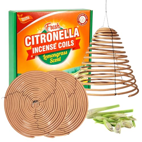 SCENTORINI Hanging Citronella Incese Coil, 2 Pack Mosquito Coils Outdoor - image 1
