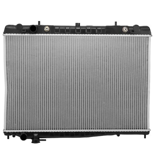 Image of BDFHYK CU2215 Aluminum Radiator for Nissan Frontier 1998-2004, 2006-2008, 2011-2015, for Nissan Xterra 2000-2004, 2.4L 3.3L, 16mm Core, Replaces 214609Z000 214604S100